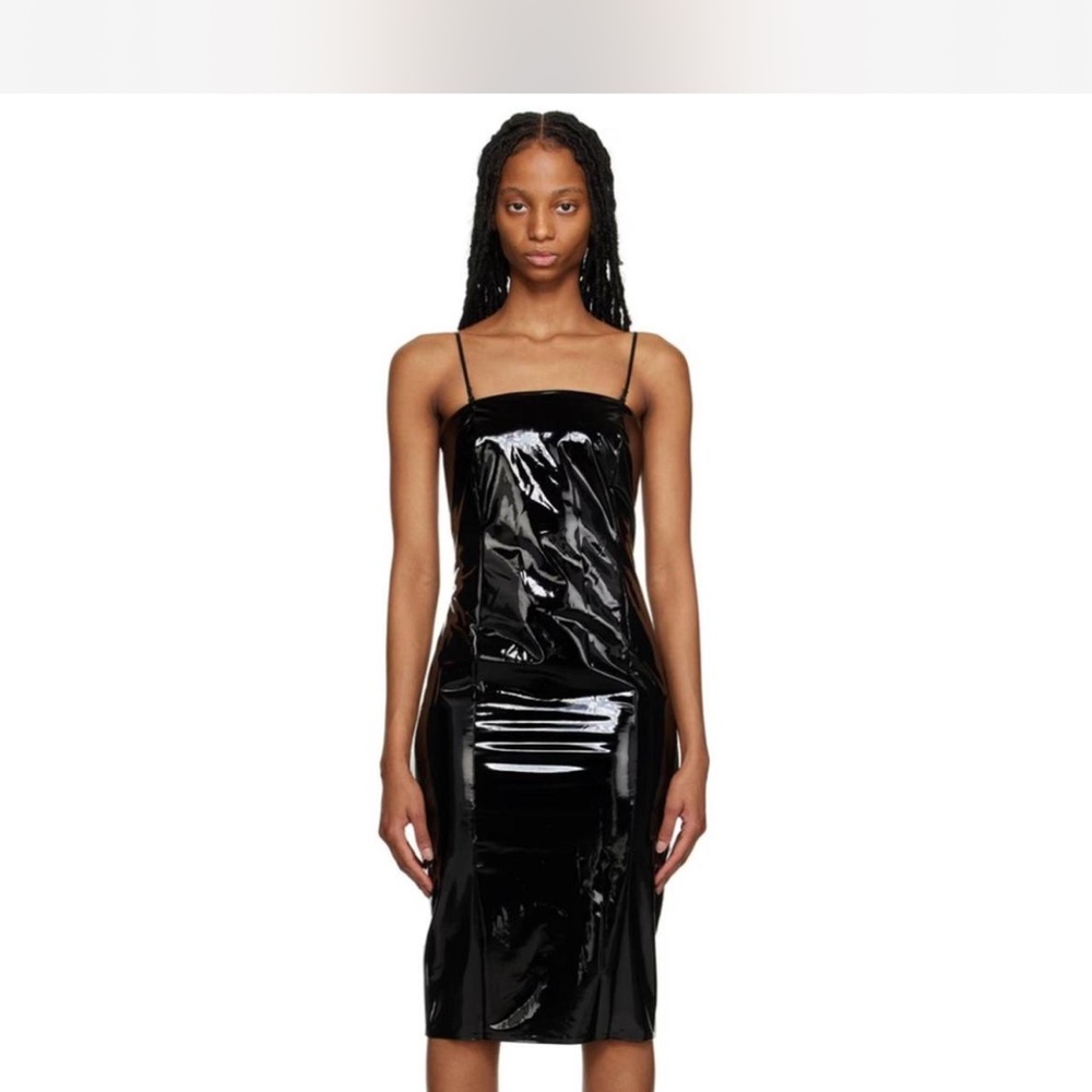 Wolford Black Latex Dress